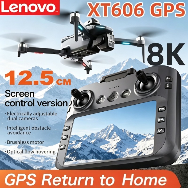 Drone E88Pro Rc 4K - Lenovo XT606 GPS Drone Brushless RC