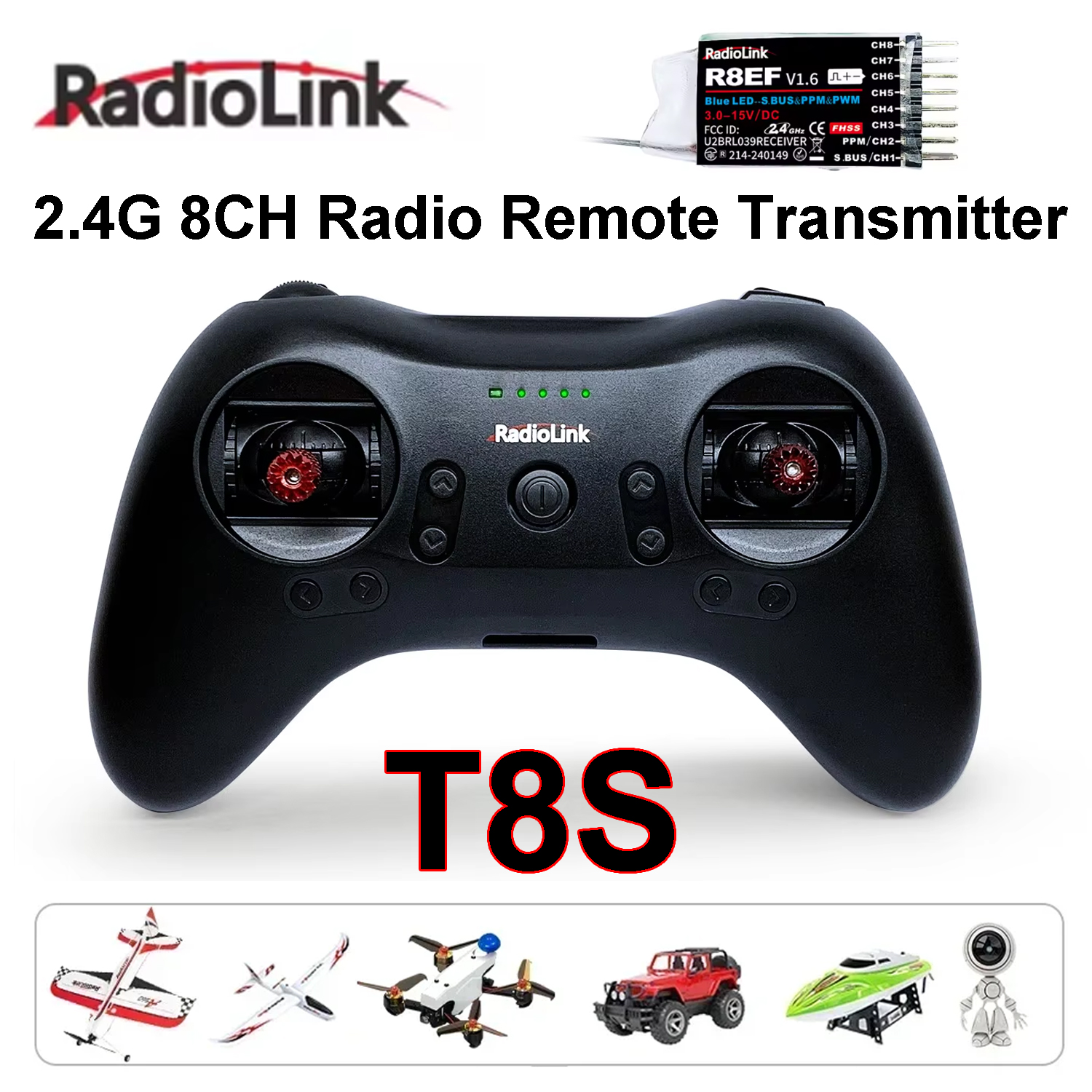 Drone Rc Game - Radiolink T8S 2.4G 8CH Radio Remote