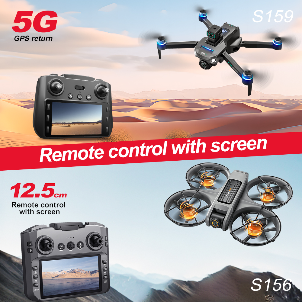 Drone Rc App - ZNLYRION S156 Brushless Drone with 4.5-inch