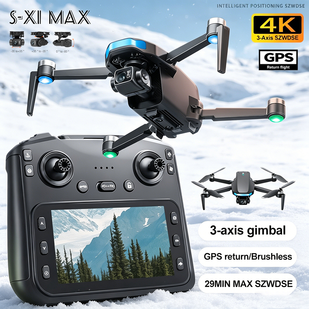 Drone Rc Fpv Pro - New S-X1 MAX Drone GPS 8K