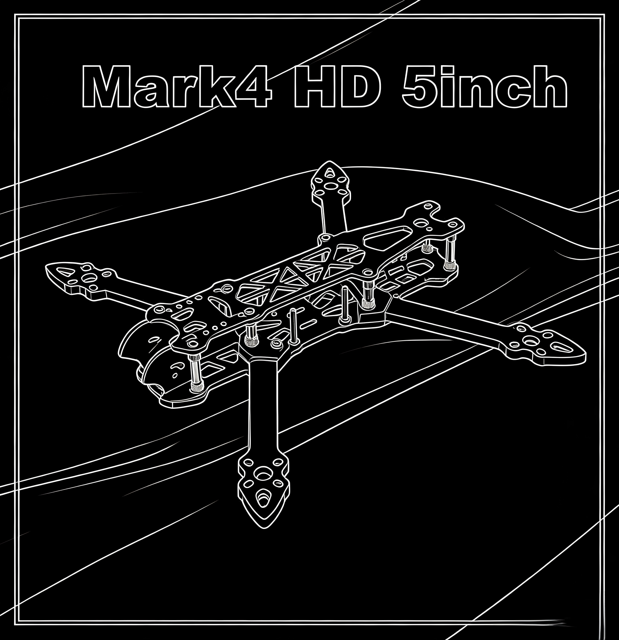 Drone Frame 5 Inch - MARK4 V2 Mark 4 V2 5inch