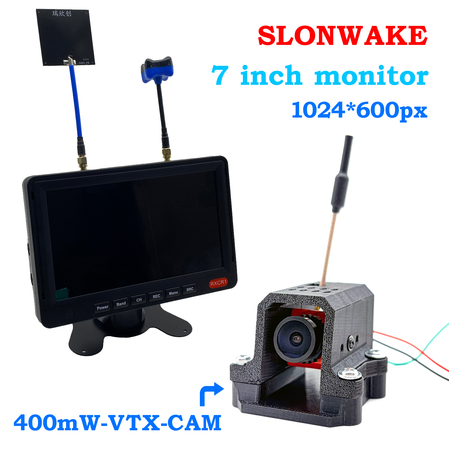 Vtx Video Transmitter - 5.8G 48CH 7 Inch FPV Monitor
