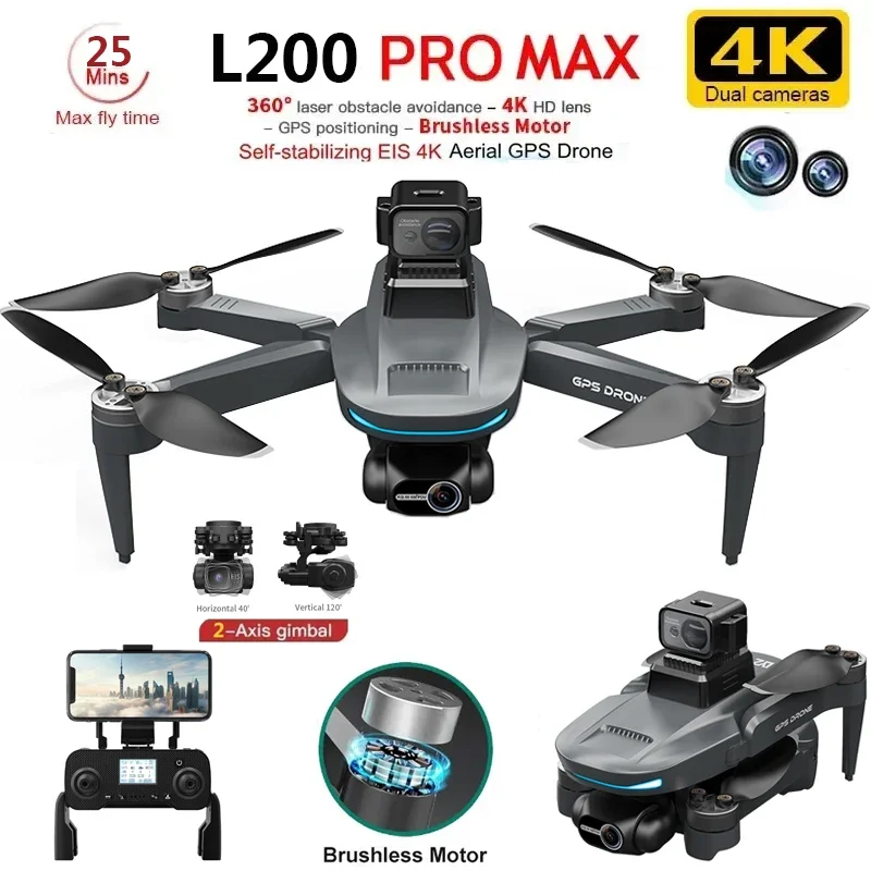 L200 PRO MAX Drone 4K 2-Axis P - Drone E88Pro Rc 4K avis et prix