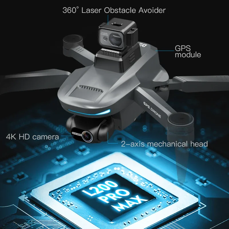 L200 PRO MAX Drone 4K 2-Axis P - Drone E88Pro Rc 4K avis et prix