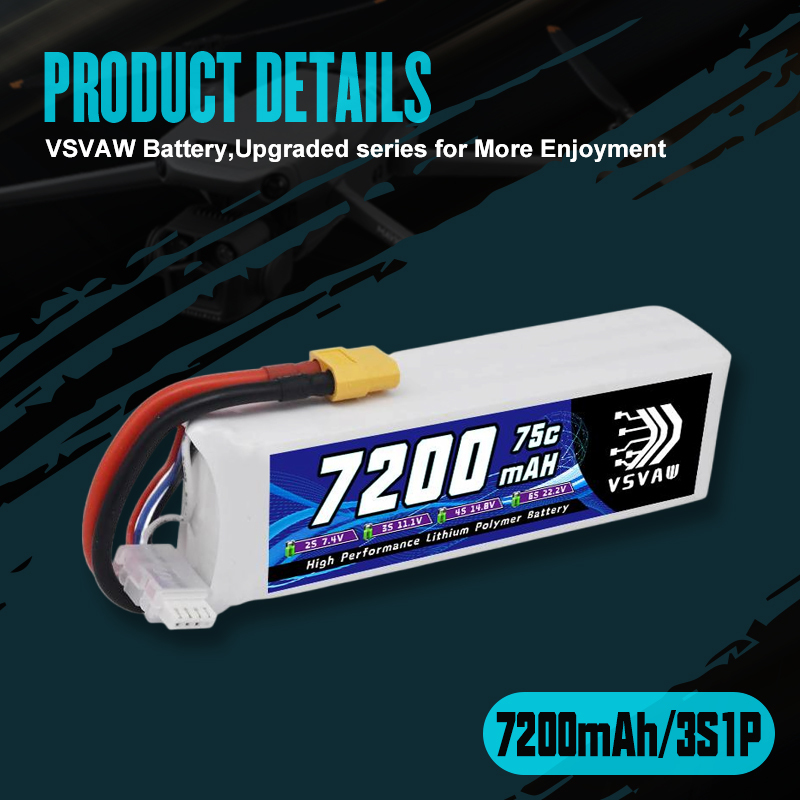 VSVAW 3S Lipo Battery 11.1V 72 - Drone Rc Truck avis et prix