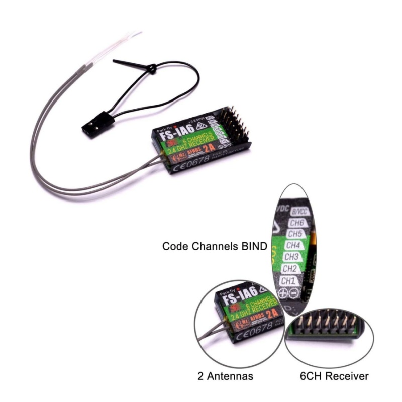 Flysky FS-IA6 Receiver 6CH Dua - Drone Rc Racing avis et prix