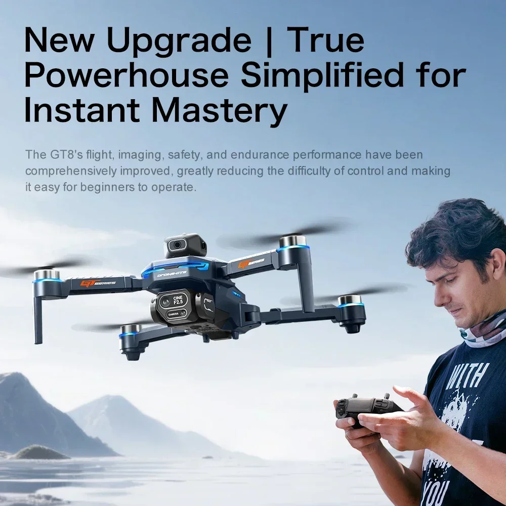 Drone 4K HD GT8 Camera Obstacl - Drone E88Pro Rc 4K avis et prix