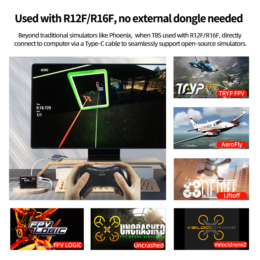 Radiolink T8S 2.4G 8 Channel R - Drone Rc Game avis et prix