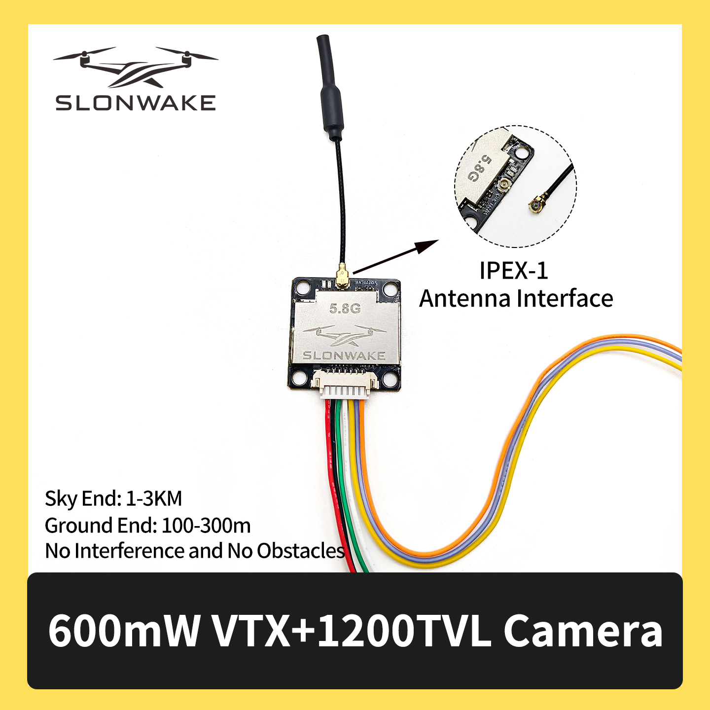 SLONWAKE 5.8G 600mW 7-24V FPV  - Vtx Video Transmitter avis et prix