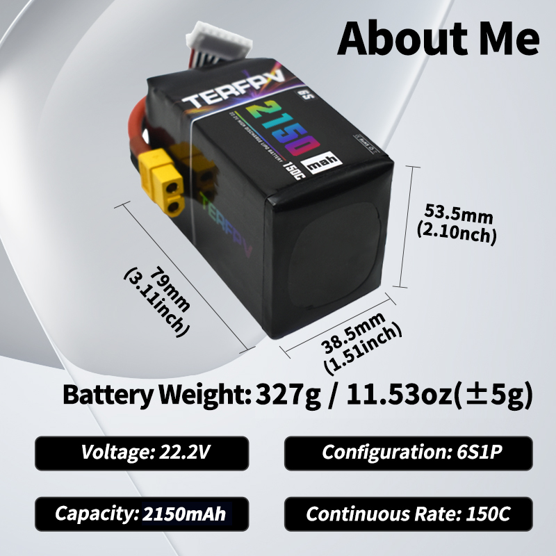 TERFPV Lipo Battery 6S 22.2V 1 - Drone Rcs avis et prix