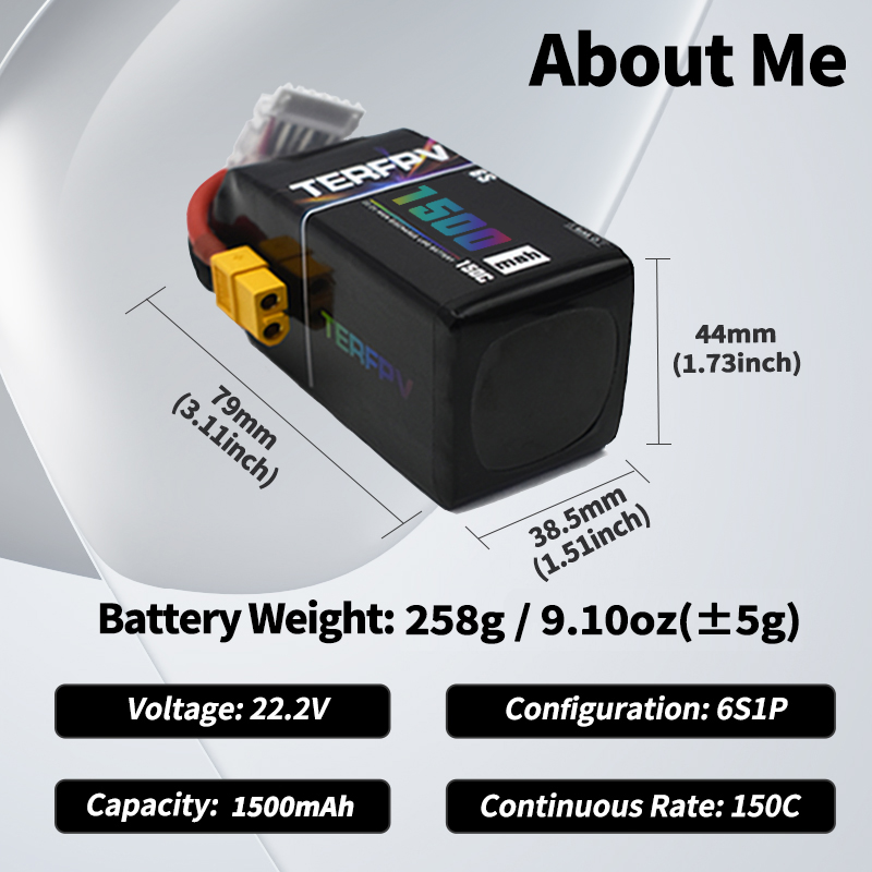 TERFPV Lipo Battery 6S 22.2V 1 - Drone Rcs avis et prix