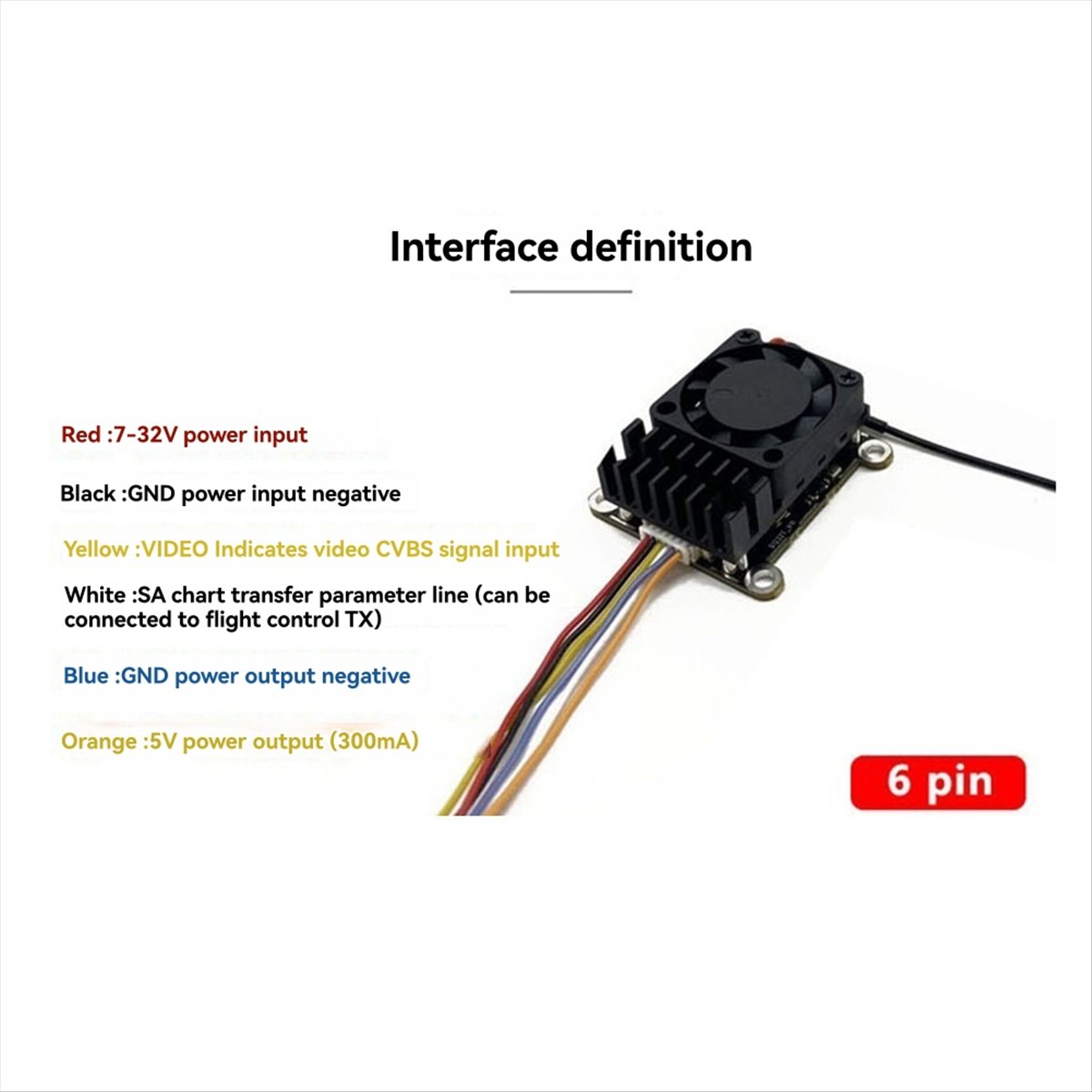 5.8G 2W VTX 2000mW FPV Video T - Vtx Video Transmitter avis et prix