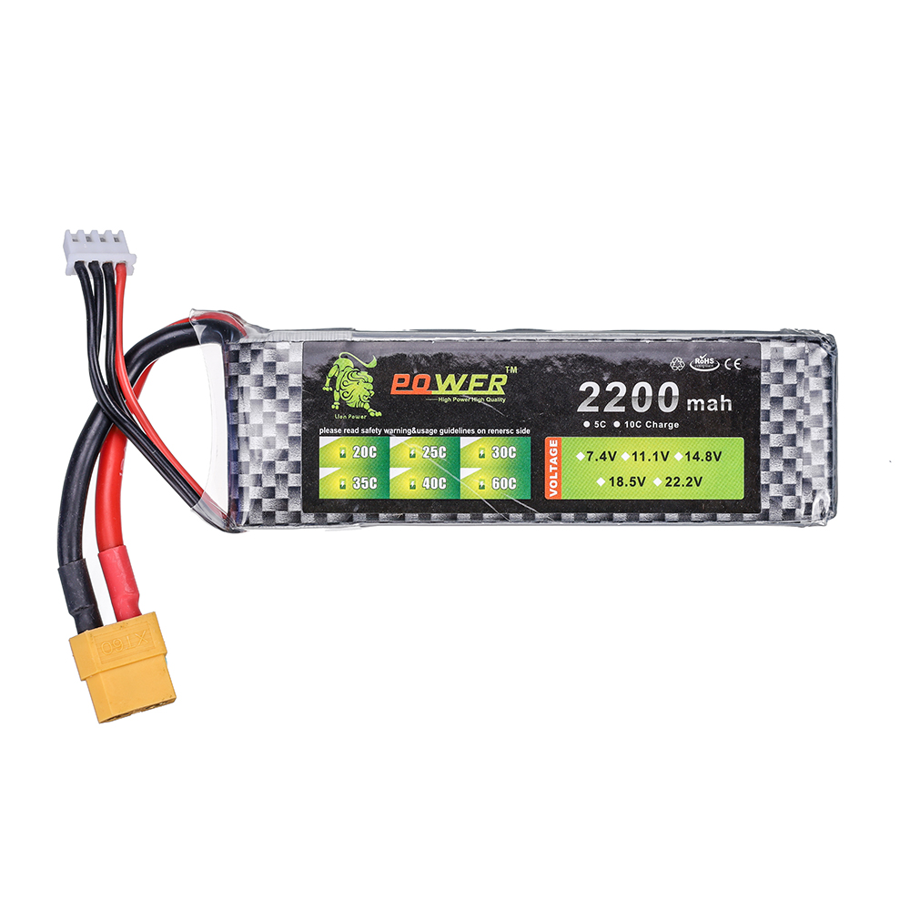 3S Lipo Battery 11.1V 2200mah  - Drone Rc Truck avis et prix