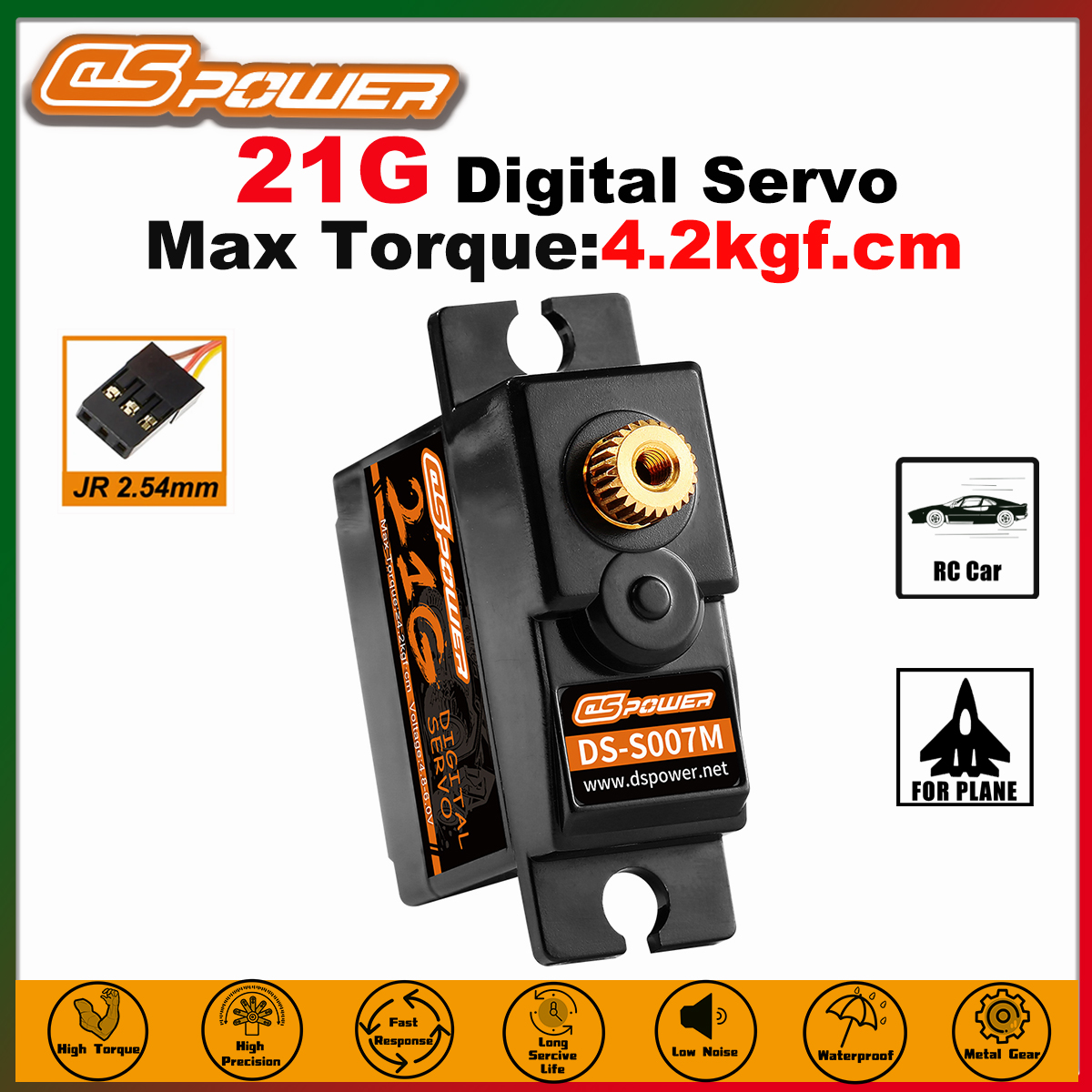 DSPOWER 21G Metal Gear Digital - Drone Rc Truck avis et prix
