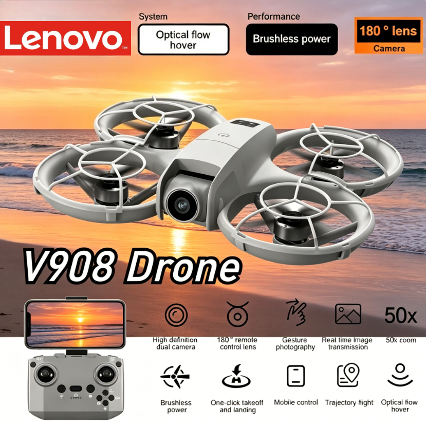 Lenovo V908 Brushless Motor Dr - Drone E88Pro Rc 4K avis et prix