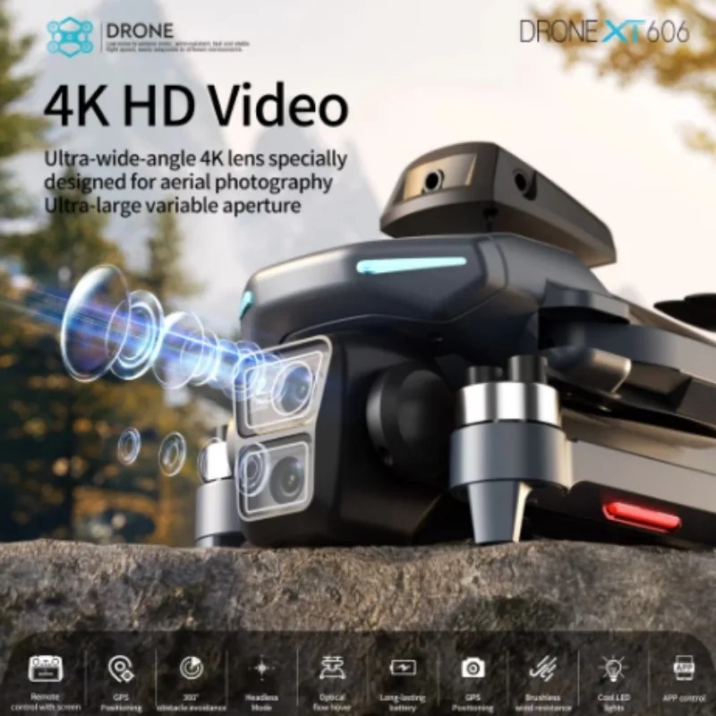 Lenovo XT606 GPS Drone Brushle - Drone E88Pro Rc 4K avis et prix