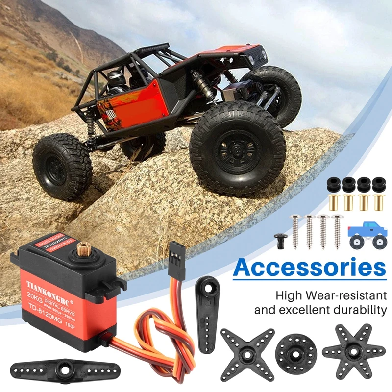 TD-8120MG Waterproof Metal Gea - Rc Car Servo avis et prix