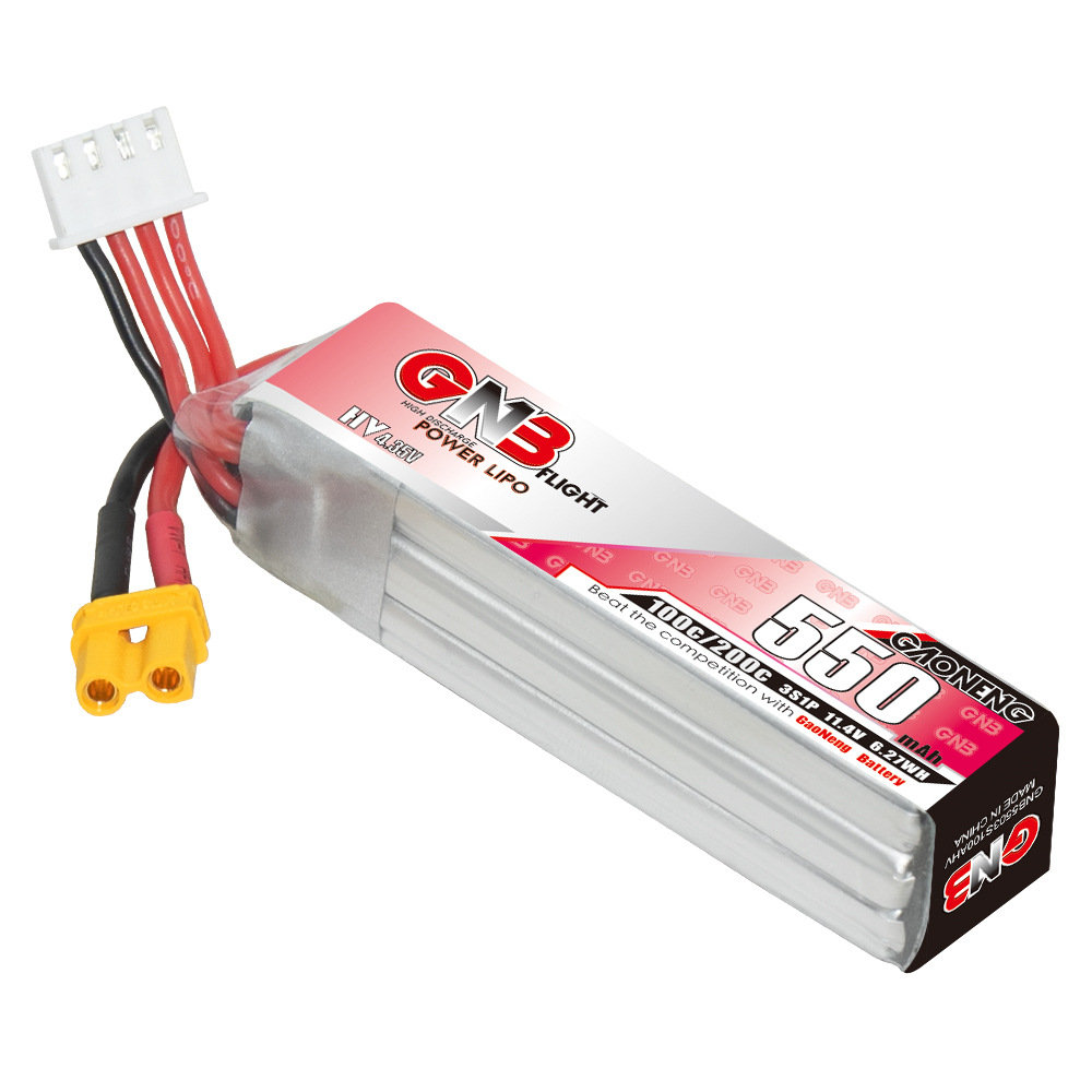 GNB HV 11.4V 550mAh 100C/200C  - Drone Rcs avis et prix