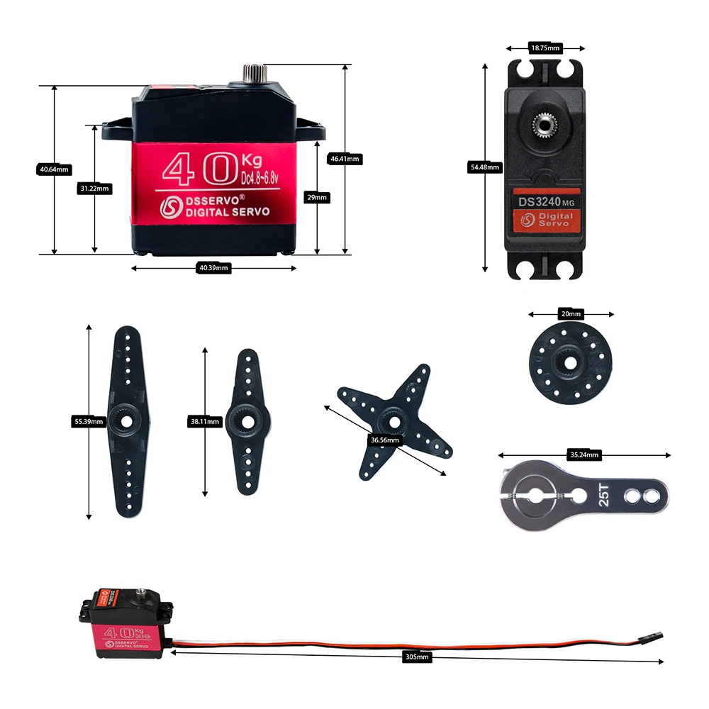 40KG Dsservo DS3240 Large Torq - Rc Car Servo avis et prix
