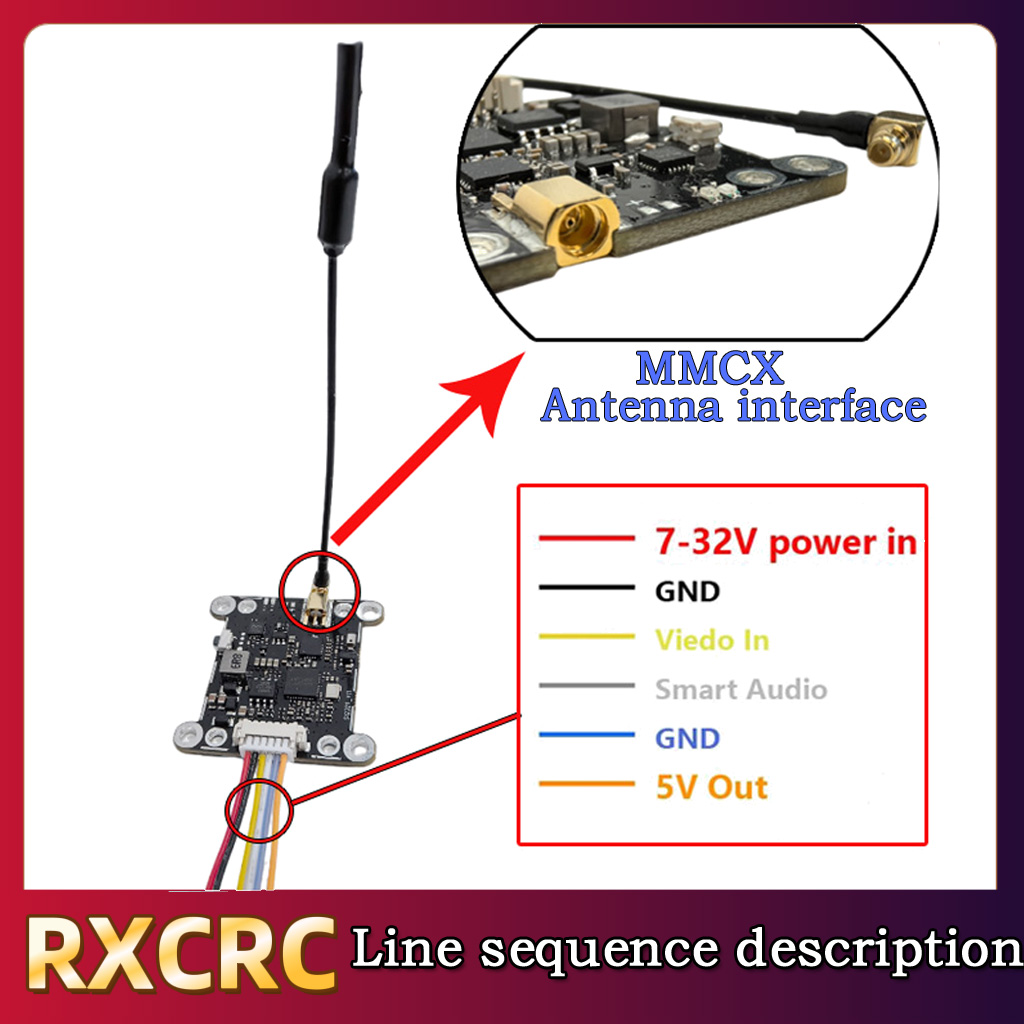 RXCRC 5.8G Module 48CH 1.6W VT - Drone Rc Control avis et prix