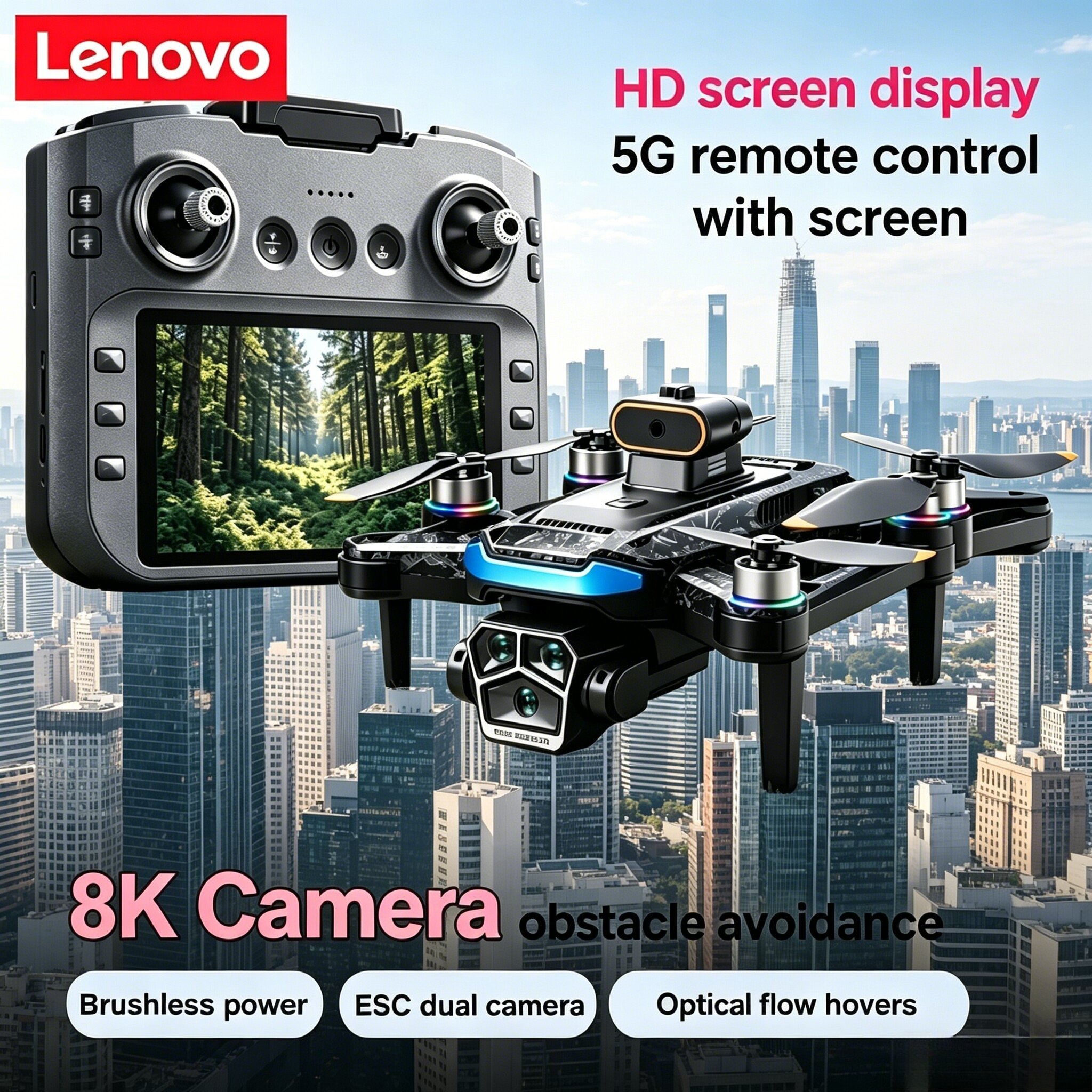 Lenovo Mi A14Pro Max Obstacle  - Drone E88Pro Rc 4K avis et prix