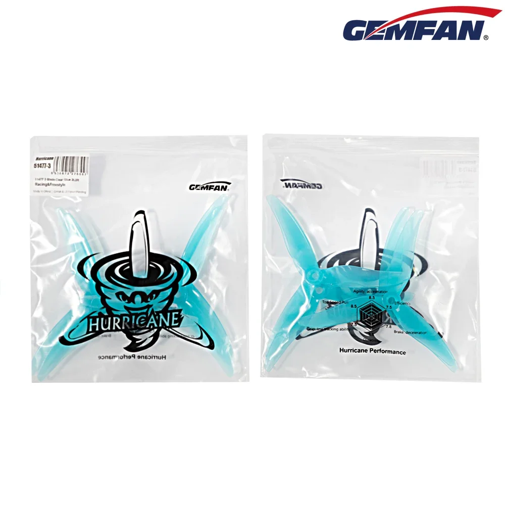 10Pairs (10CW + 10CCW) Gemfan  - Drone Rcs avis et prix