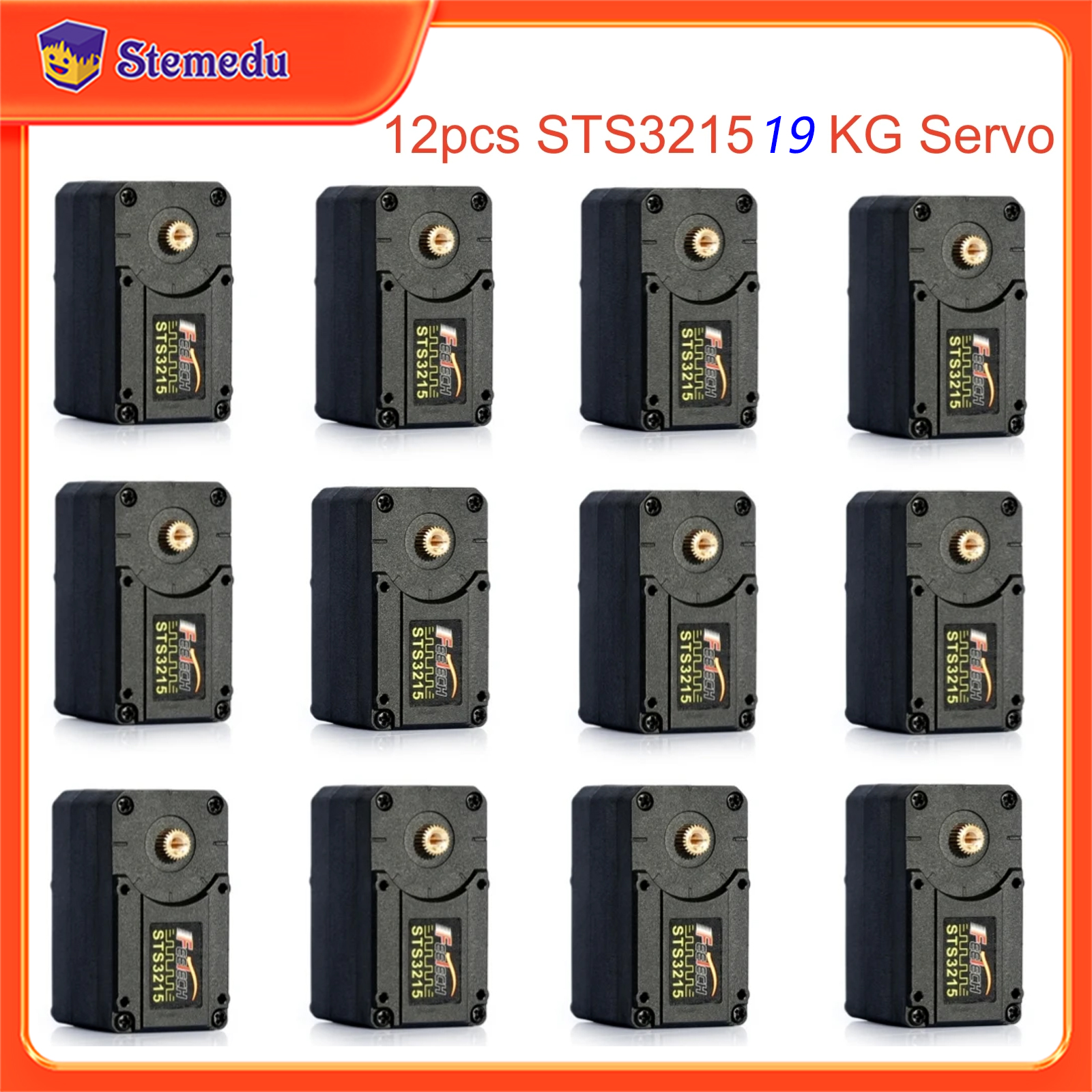 12PCS Feetech STS3215 19KG 7.4 - Rc Car Servo avis et prix