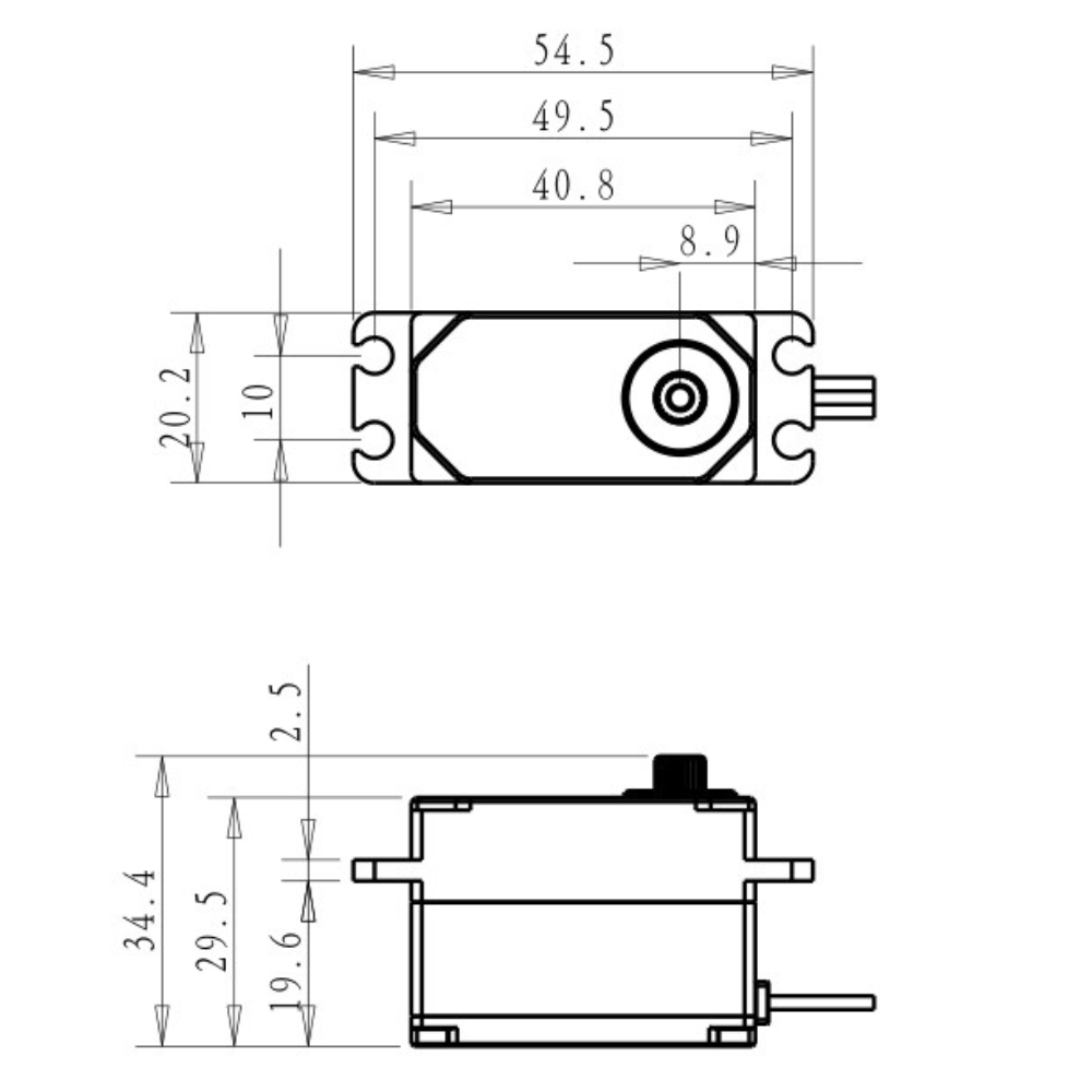 Dsservo BLS4355 55KG Low-profi - Rc Car Servo avis et prix
