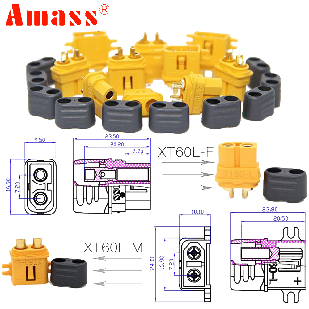 5Pair Amass XT60-L  XT60L Bull - Drone Rc Truck avis et prix