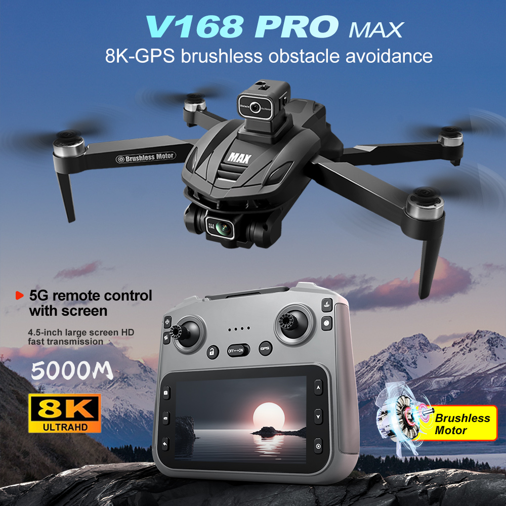 V168 PRO Max GPS Drone 8K Prof - Drone E88Pro Rc 4K avis et prix