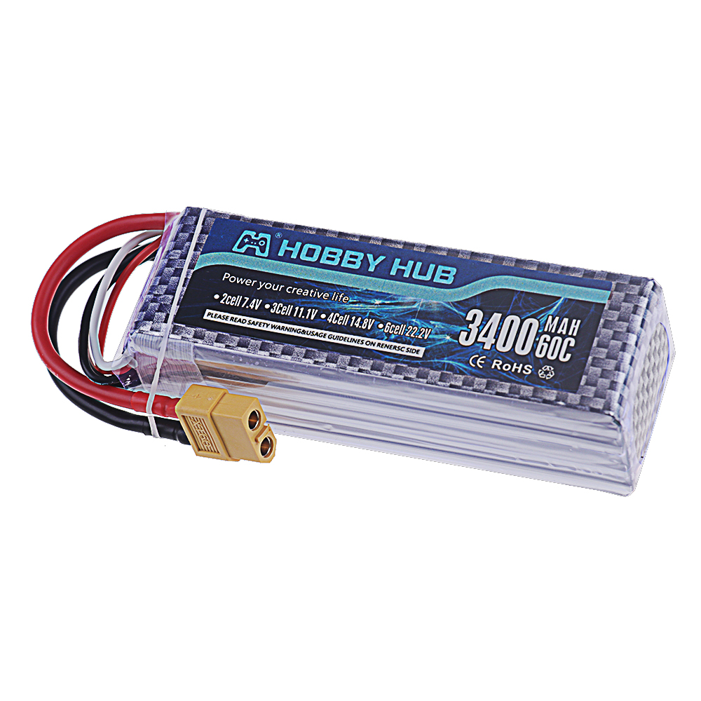 3S Lipo Battery 11.1V 3400mAh  - Drone Rc Truck avis et prix