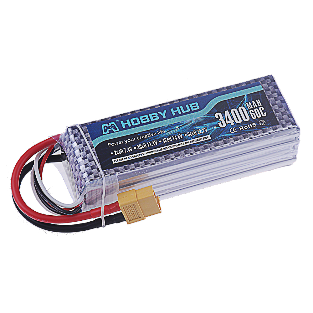 3S Lipo Battery 11.1V 3400mAh  - Drone Rc Truck avis et prix