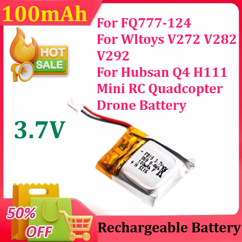 3.7V 100mAh Lipo Battery for F - Drone Fq777 Rc Quadcopter avis et prix