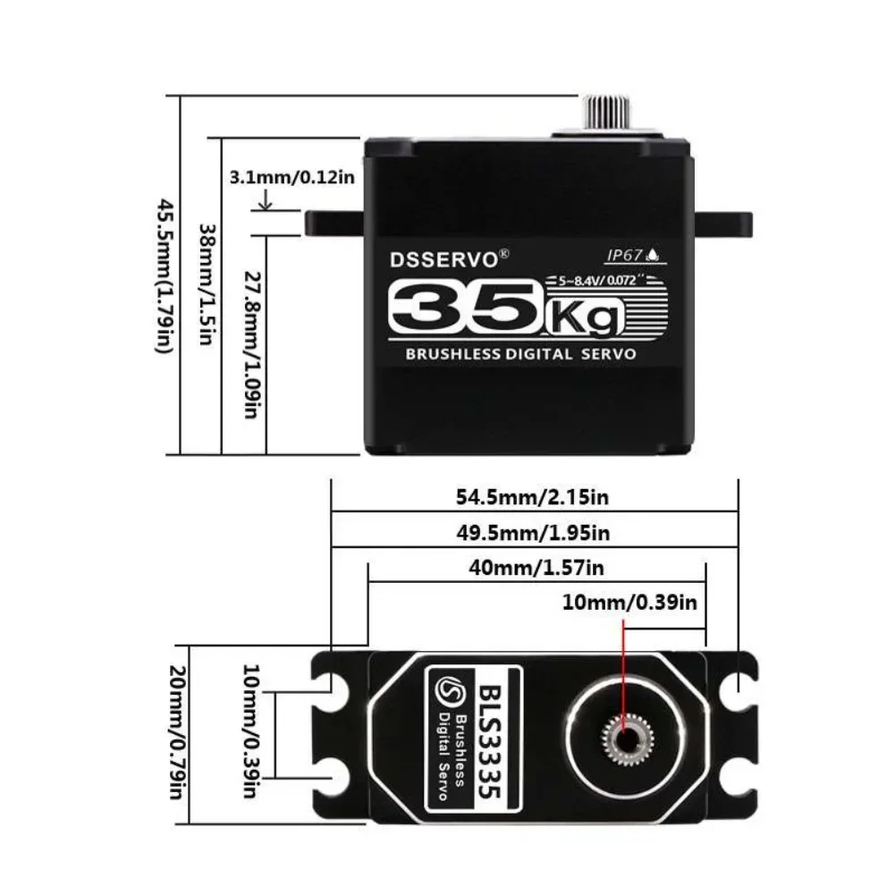 35KG BLS3335 Digital Servo Mot - Rc Car Servo avis et prix