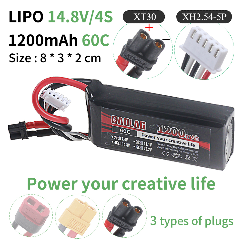 4S 14.8V 1200mAh 60C Lipo Batt - Drone Rc Truck avis et prix
