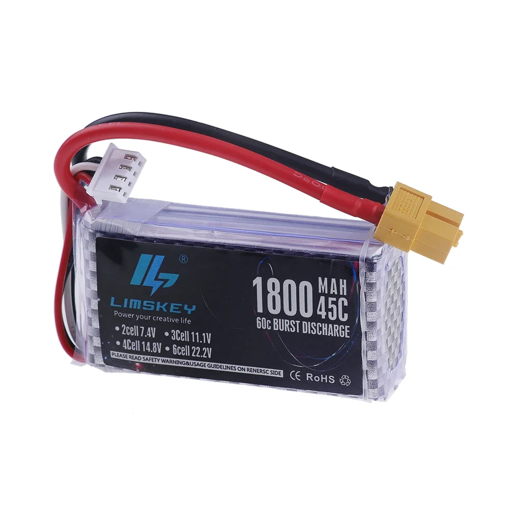 3S 1800mAh Lipo Battery 11.1V  - Drone Rc Truck avis et prix
