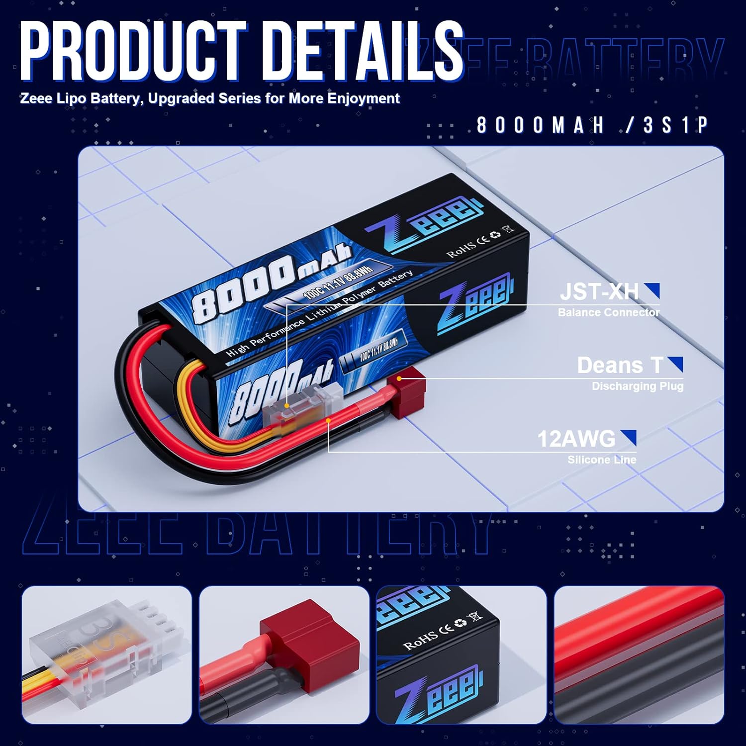 Zeee Lipo 3S 8000mAh Battery 1 - Drone Rc Truck avis et prix