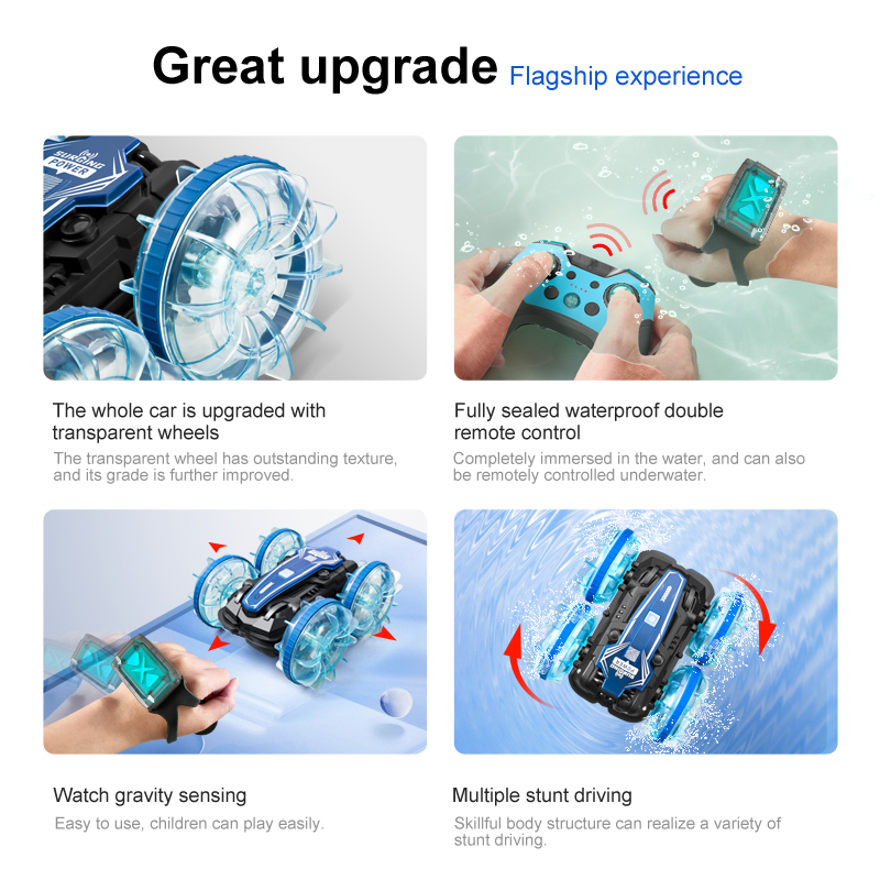 New LED Amphibious RC car Dual - Drone Or Rc Car avis et prix