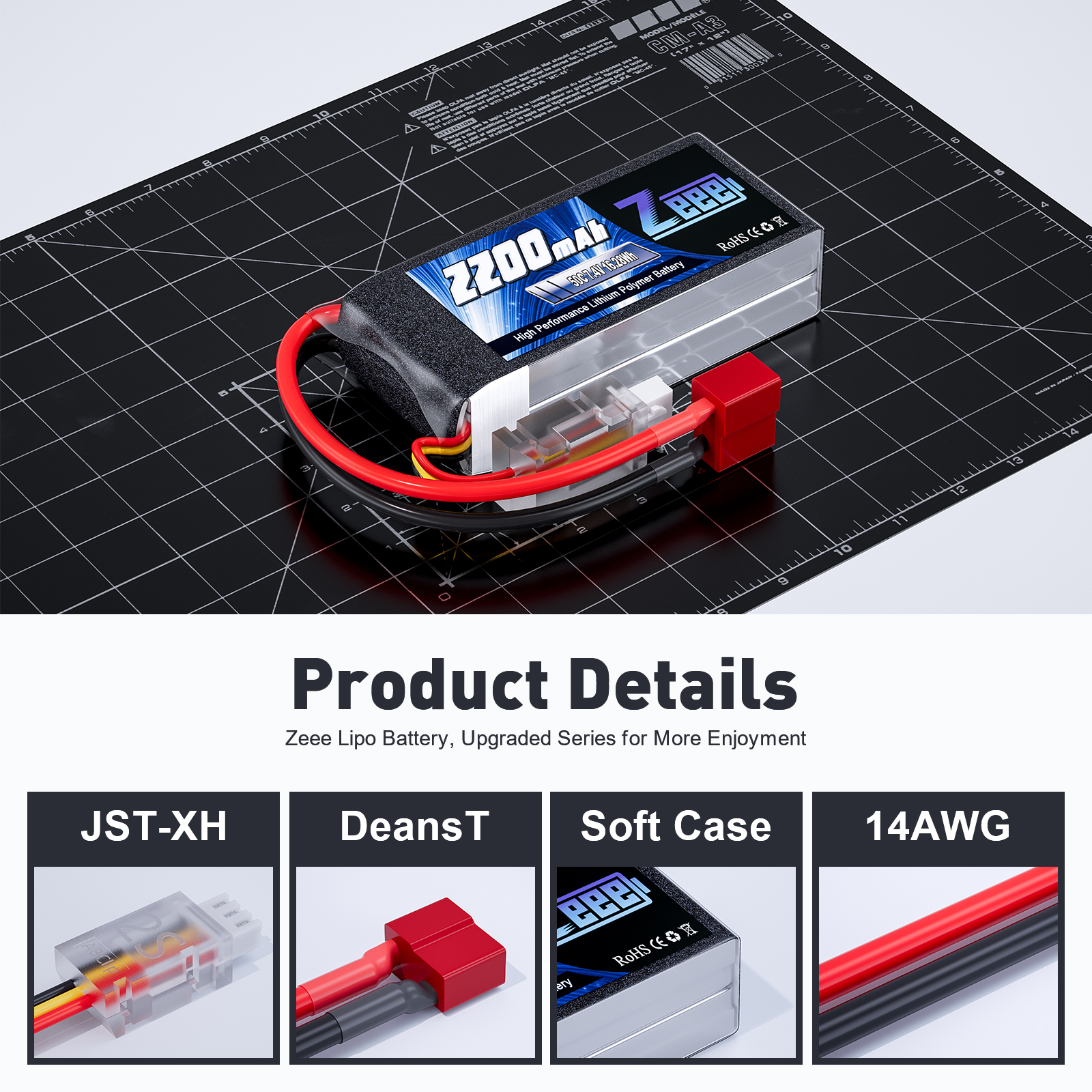 Zeee 2S 2200mAh Shorty RC Lipo - Drone Rc Truck avis et prix
