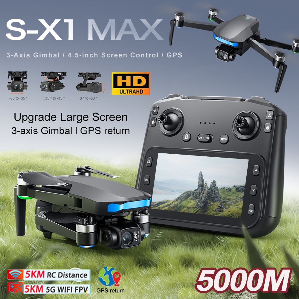 New S-X1 MAX Drone GPS 8K Prof - Drone Rc Fpv Pro avis et prix