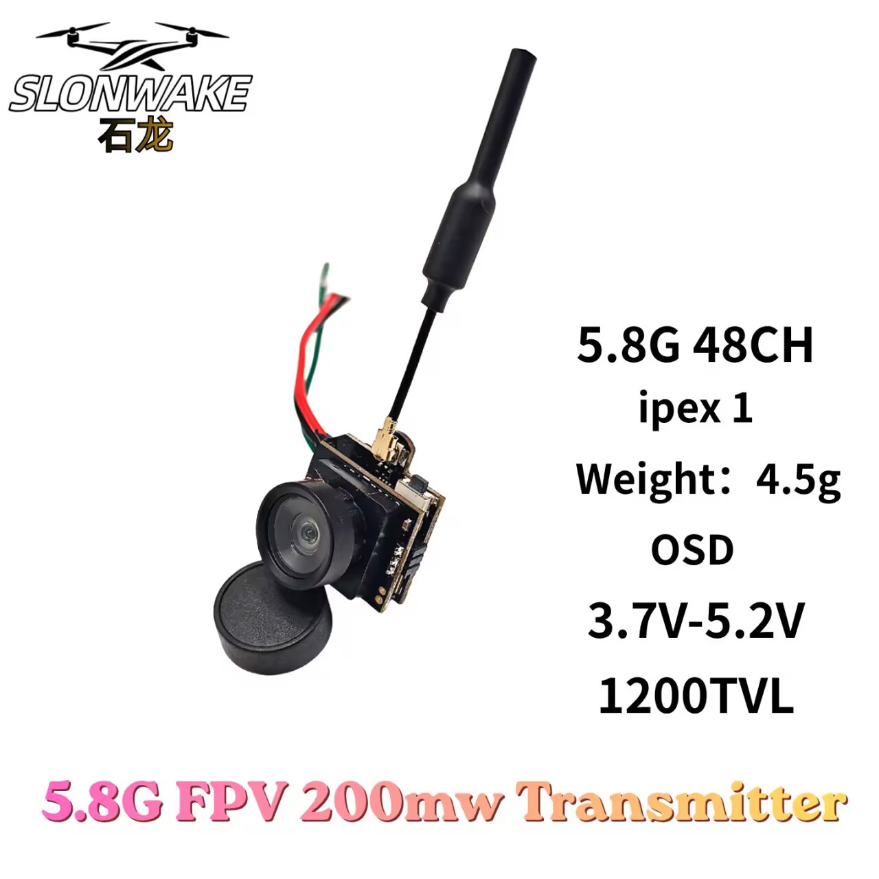 SLONWAKE 5.8G Analog VTX Trans - Vtx Video Transmitter avis et prix