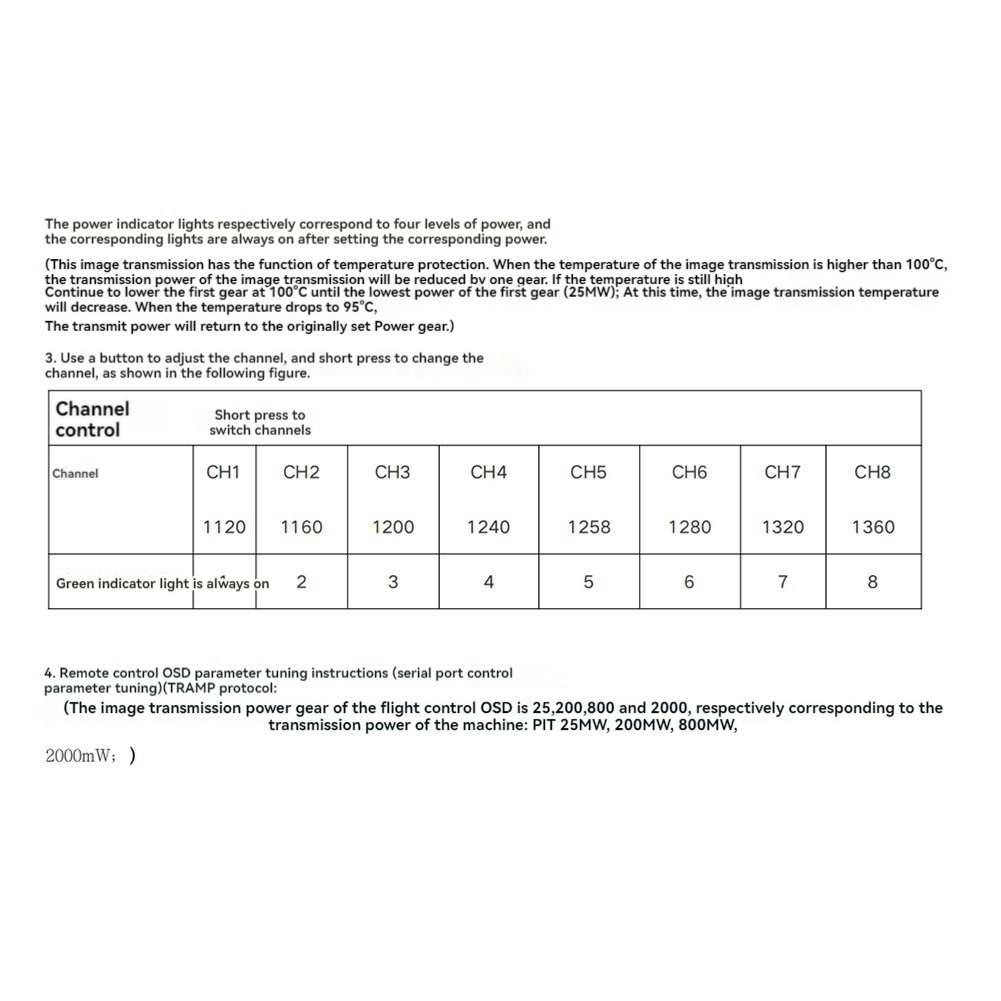AS96-1.2G 2W VTX 8CH 2000Mw FP - Vtx Video Transmitter avis et prix