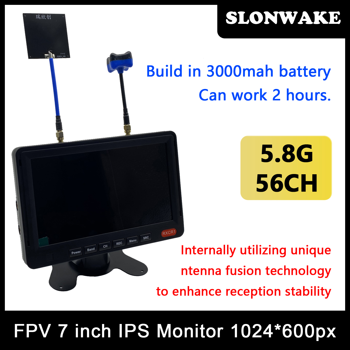 5.8G 48CH 7 Inch FPV Monitor 1 - Vtx Video Transmitter avis et prix